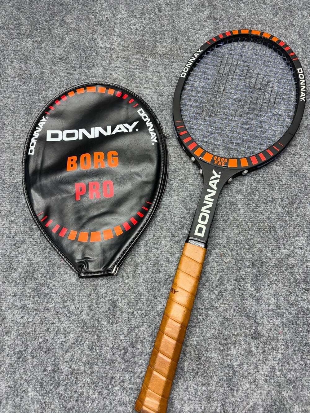 Donnay Borg Pro Vintage Tennis Racket - (Medium 6) with Cover - Made In Belgium